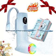 Bath Jet Spa, Bubble/Jet Mode, Cordless Portable Bathtub with 2600mAh LED Light