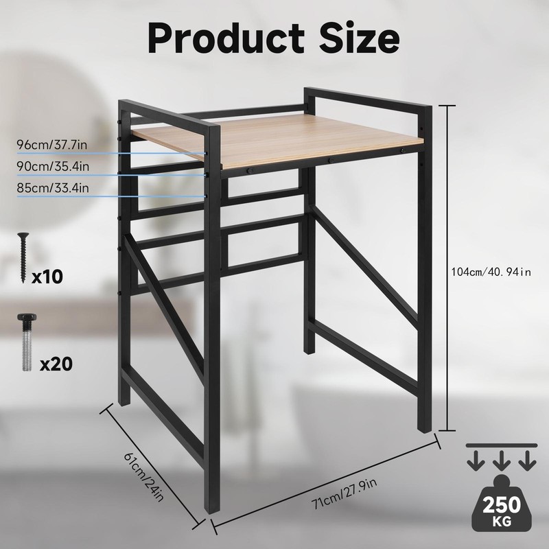Washer Dryer Stacking Rack Stand, Heavy Duty Steel Standing Storage gallery
