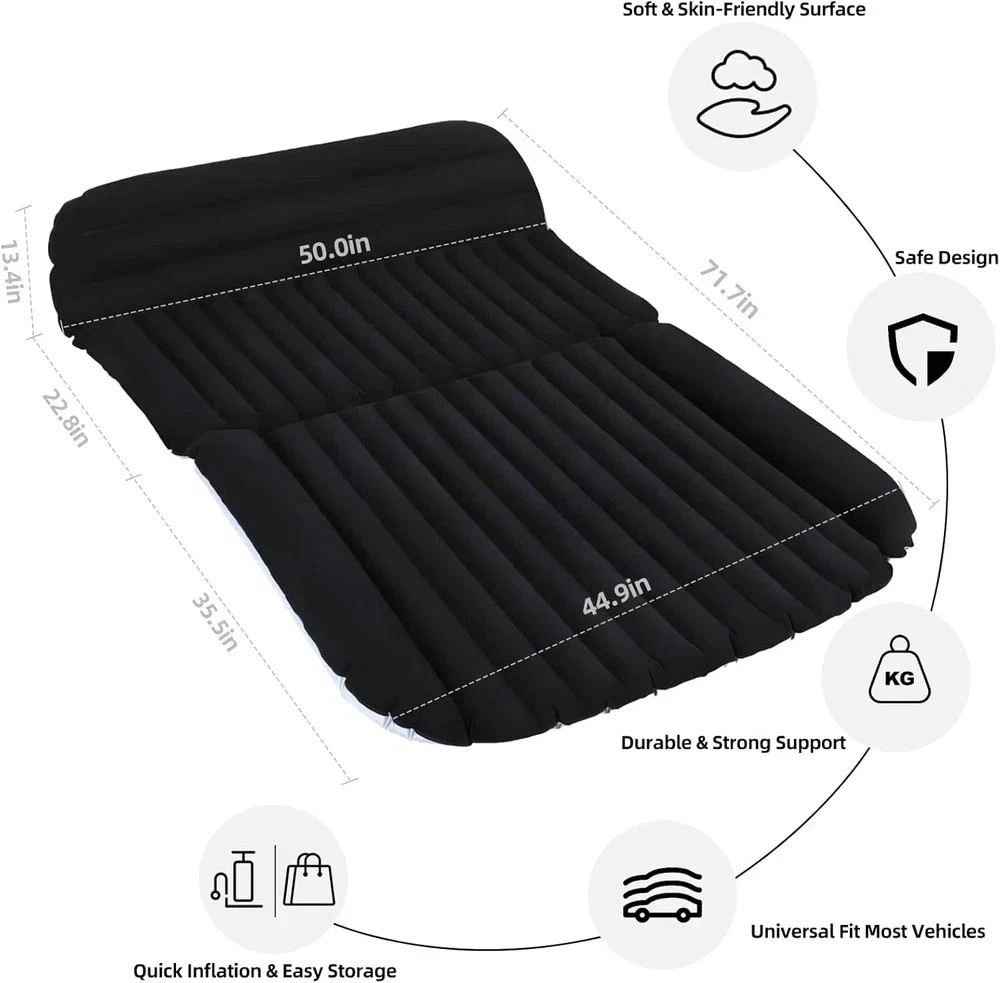 SUV Car Air Mattress – Inflatable Back Seat Bed with Electric Air Pump, Portable gallery