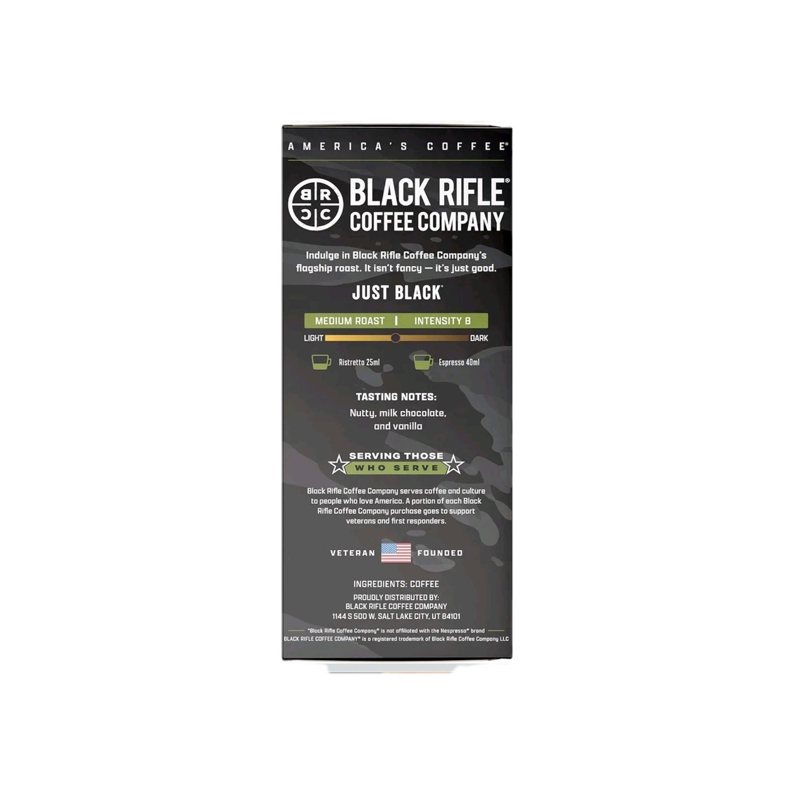 Black Rifle Coffee Just Black 100ct Espresso Capsules BB 06/26/2026 NEW gallery