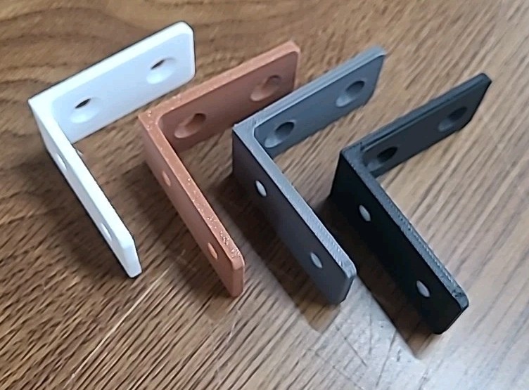 4 PCS L Brackets - ANY COLOR - 2"x2" Corner Braces Sets 90 Degree Right Angle gallery