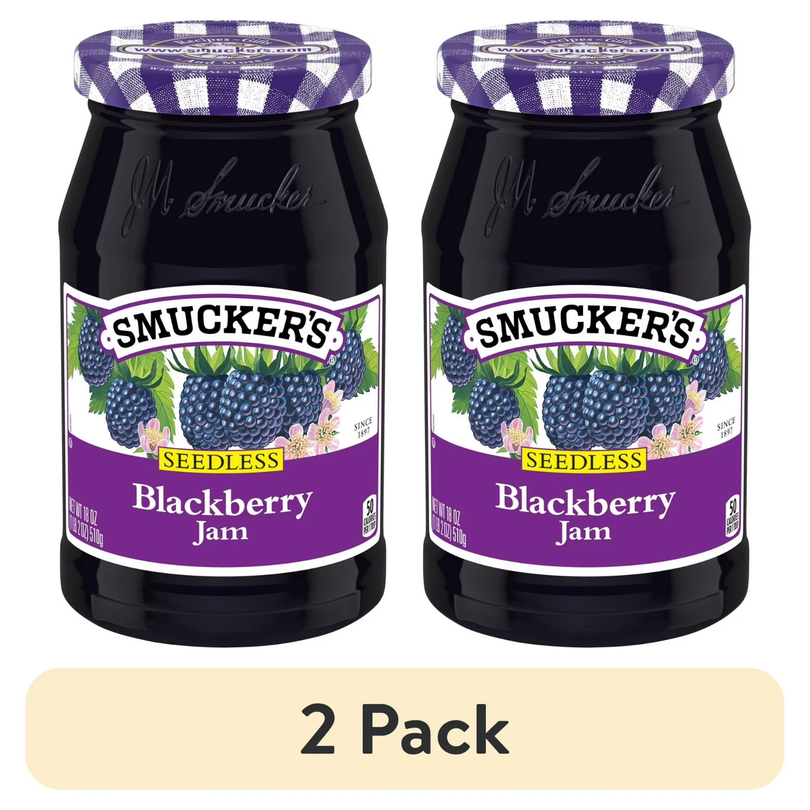 (2 pack) Smucker's Seedless Blackberry Jam, 18 oz.. gallery