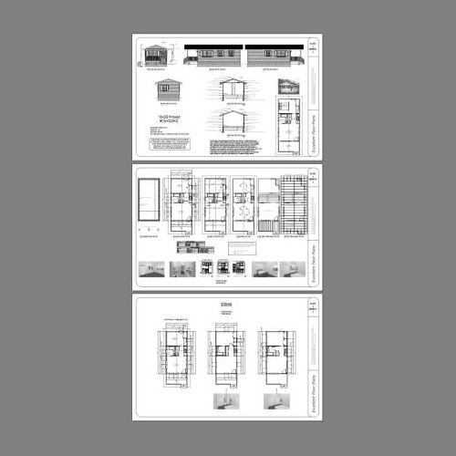 16x32 Tiny House -- 511 sq ft -- PDF Floor Plan -- Model 2H gallery