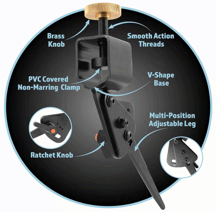 Pro Grind Multi-Grind Sharpening Jig for Bowl Gouges & Chisels, V-Arm Fit gallery