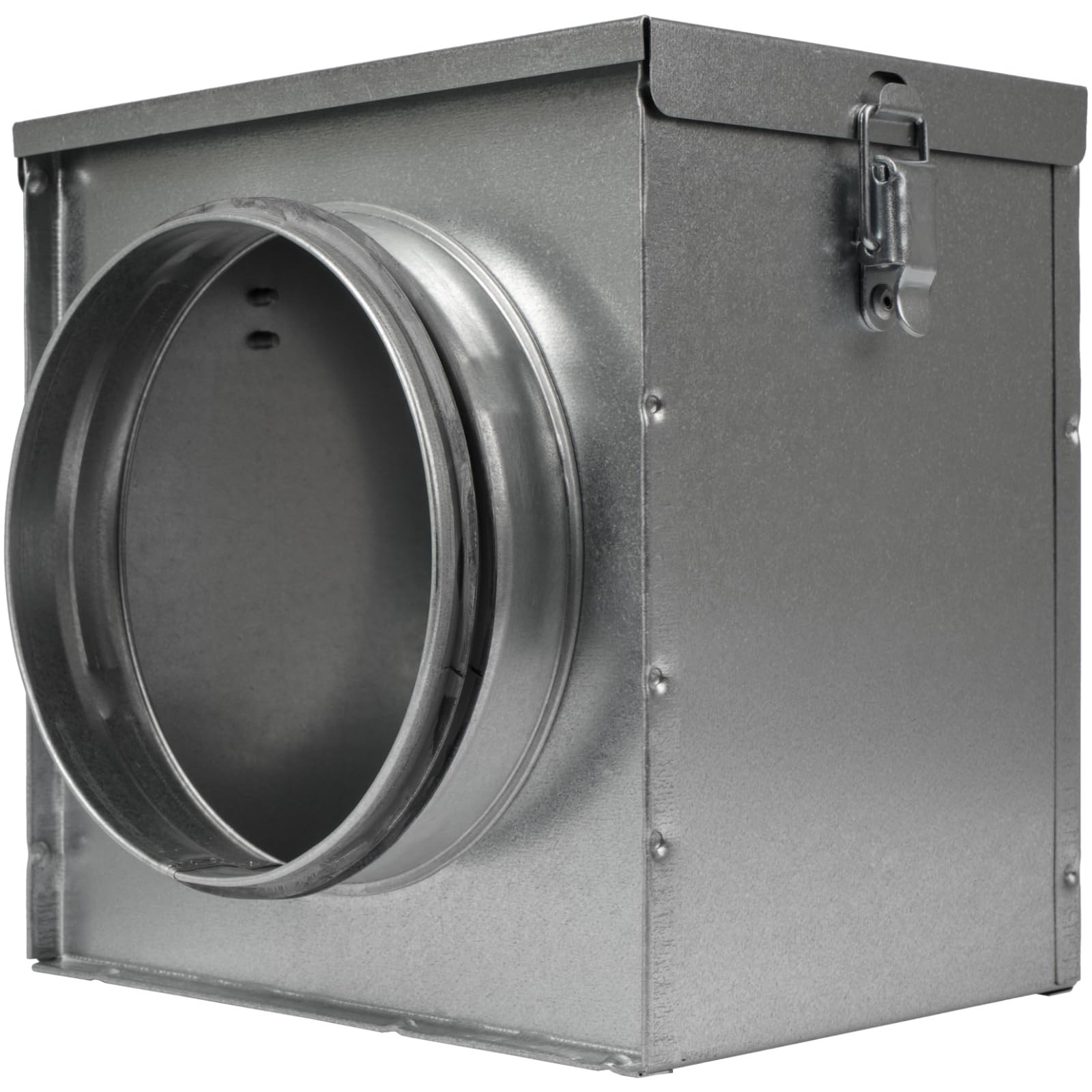 6" Duct Air Filter Box – Galvanized Steel Inline Dryer Filter Housing for Rou... gallery
