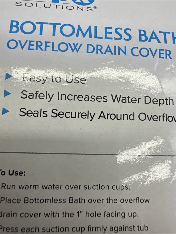 SlipX Solutions Bottomless Bath Overflow Drain Cover 4" Diameter {SS} gallery