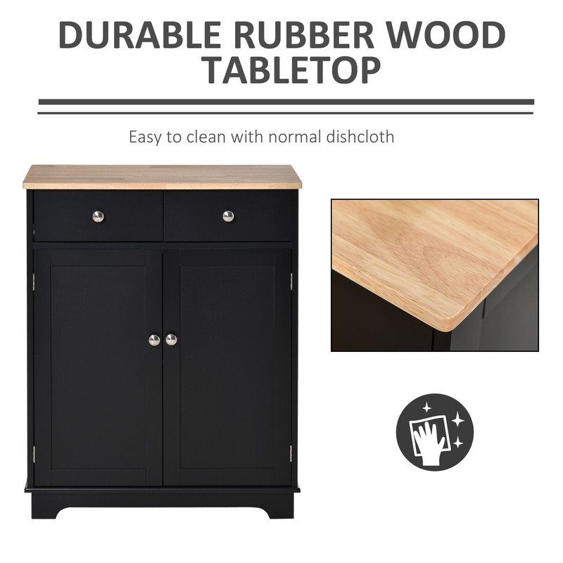 Small Kitchen Storage Cabinet Sideboard Buffet Pantry with Doors Drawer Shelves gallery