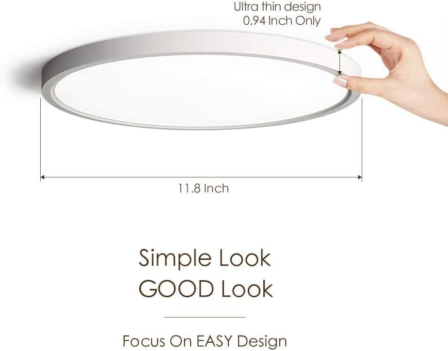4 Pack of Flush Mount Ceiling Light 12 Inch (3000K/3500K/4000K/5000K. Slim Led L gallery