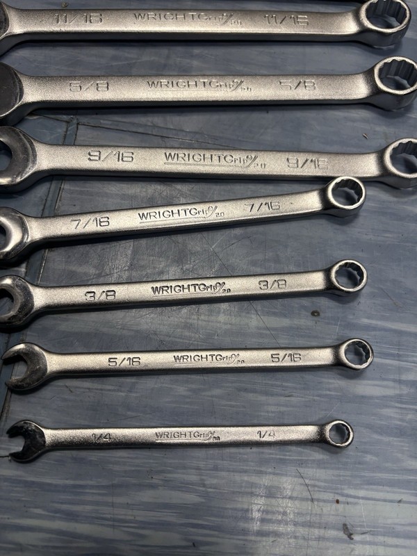 Wright Tool WrightGrip 2.0 SAE Combination Wrench Set Non-Ratcheting 13pc gallery