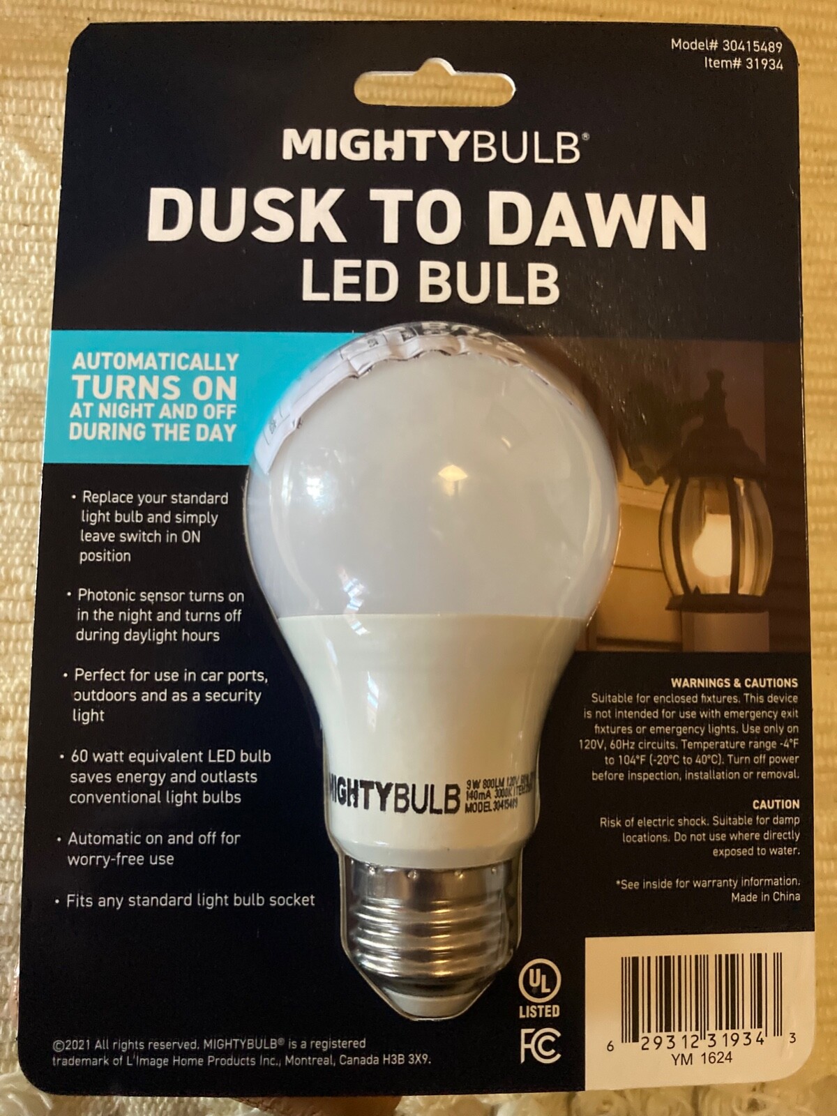 Mighty Bulb 9W LED Warm White 60 W Equivalent 25000 Hours 800 Lumens Medium Base gallery