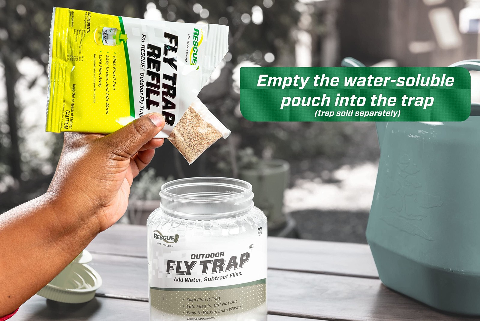 RESCUE Reusable Fly Trap Refill – Outdoor Use - 6 Pack gallery