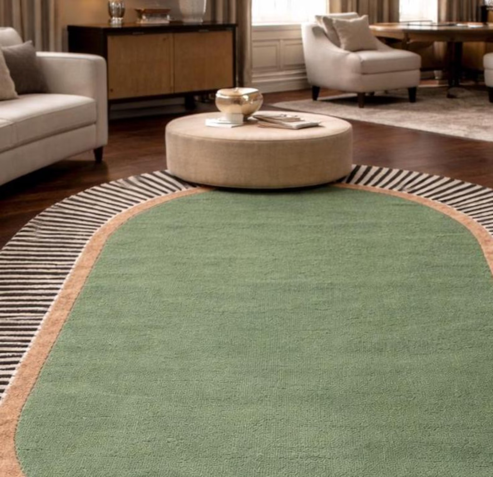 Luxury Hand Tufted Wool Rug – Modern Abstract Carpet, Premium High-Low Pile Rug gallery