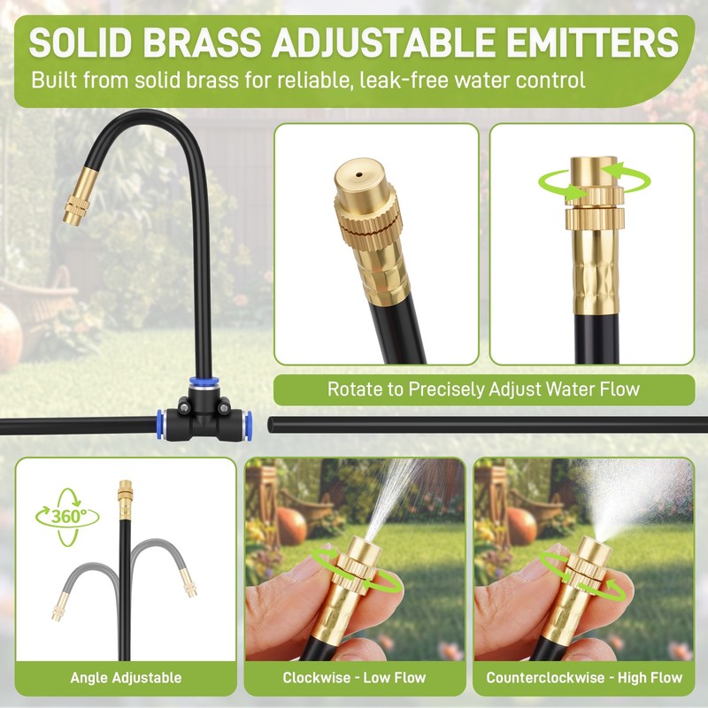 66FT Drip Irrigation System w/Timer Automatic Garden Watering for Lawn & Plant gallery