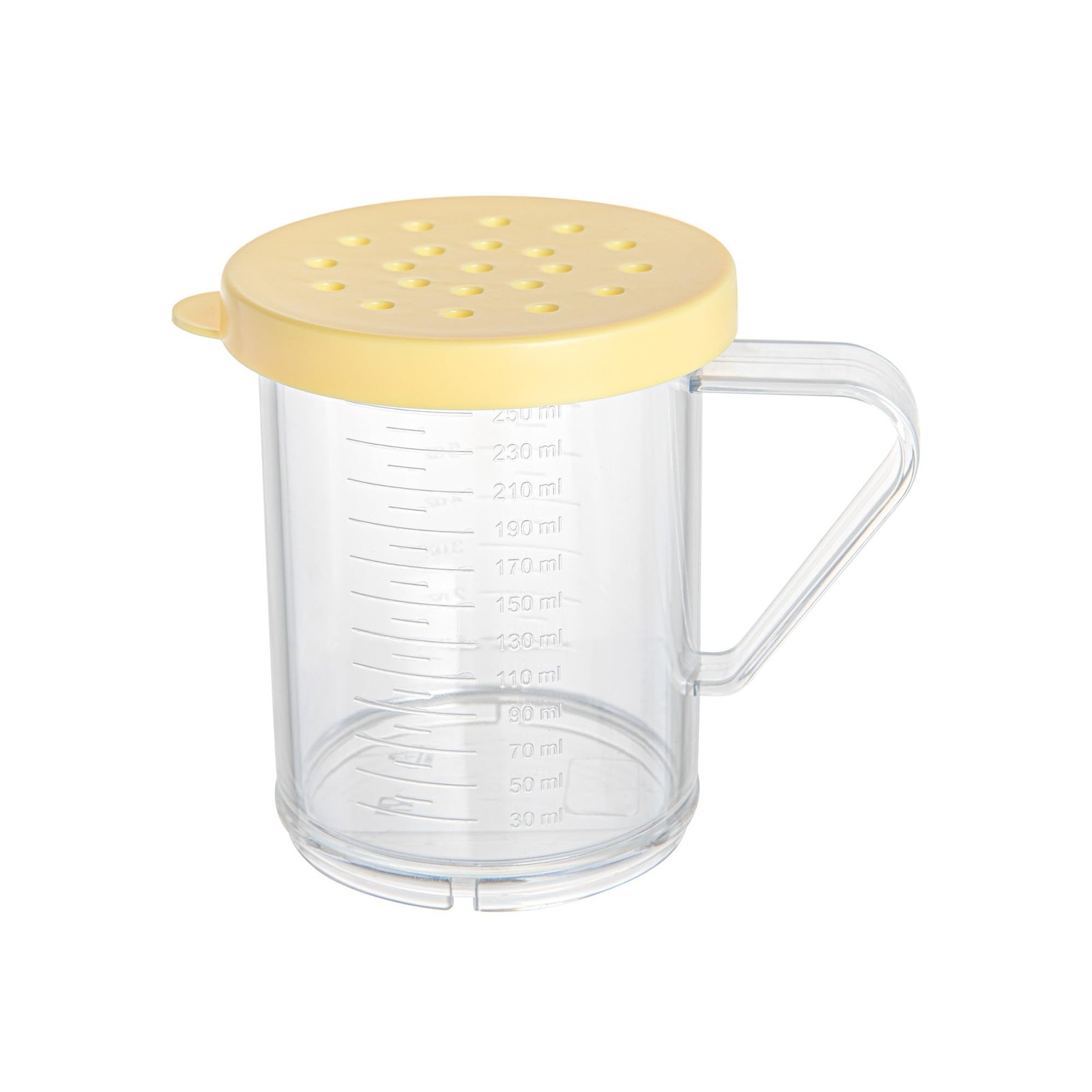 Spice Shaker Plastic Durable Seasoning Dredge Yellow Coarse Lid Clear Commercial gallery