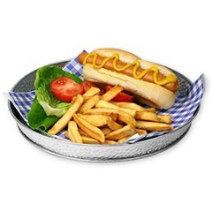Gp8 Galvanized Collection Dinner Platter 81/4″ Dia. X 11/4″ Round Hand Wash Only