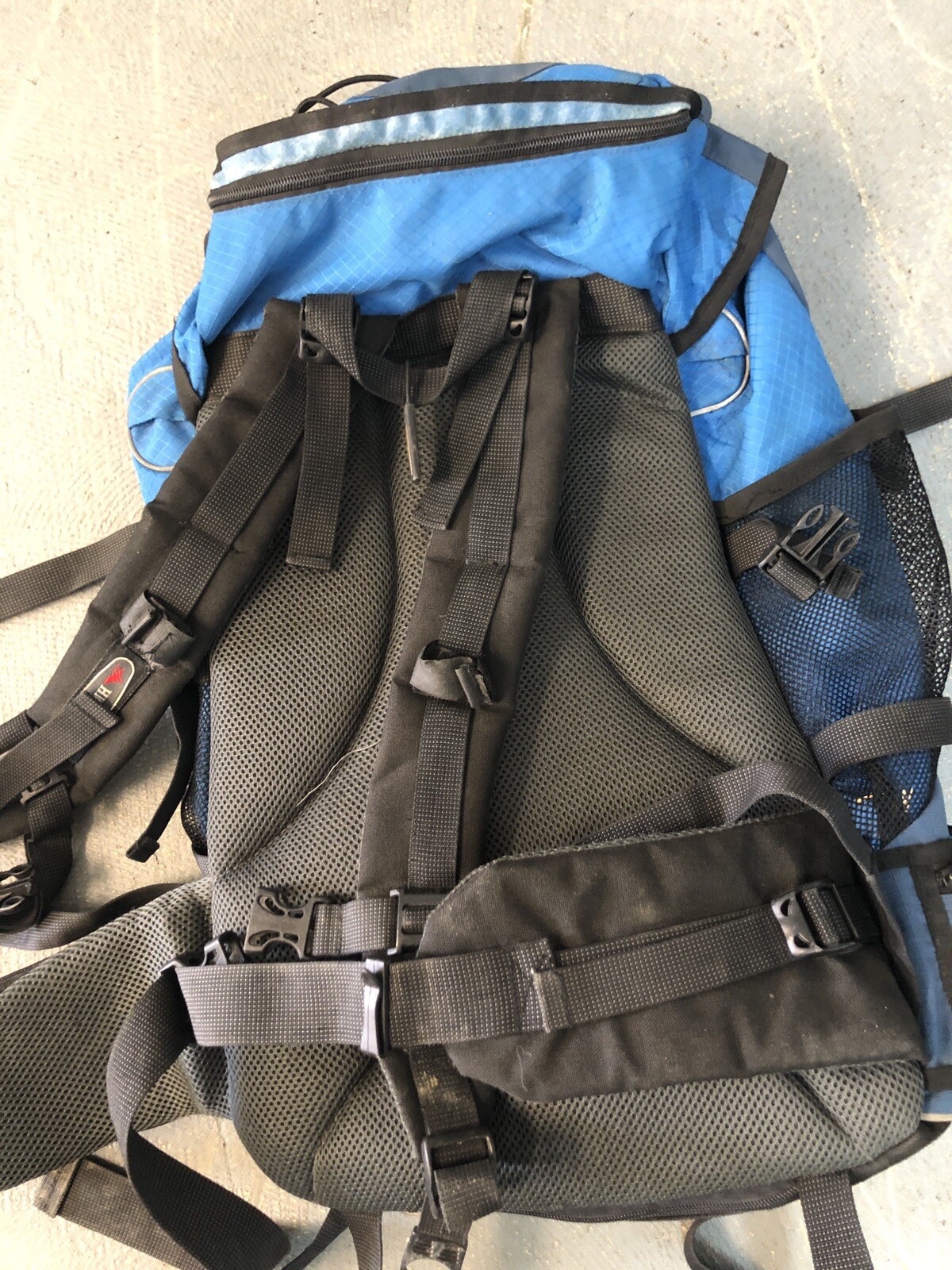 High Sierra Backpack Blue Black Tan  Trek 45+ 5