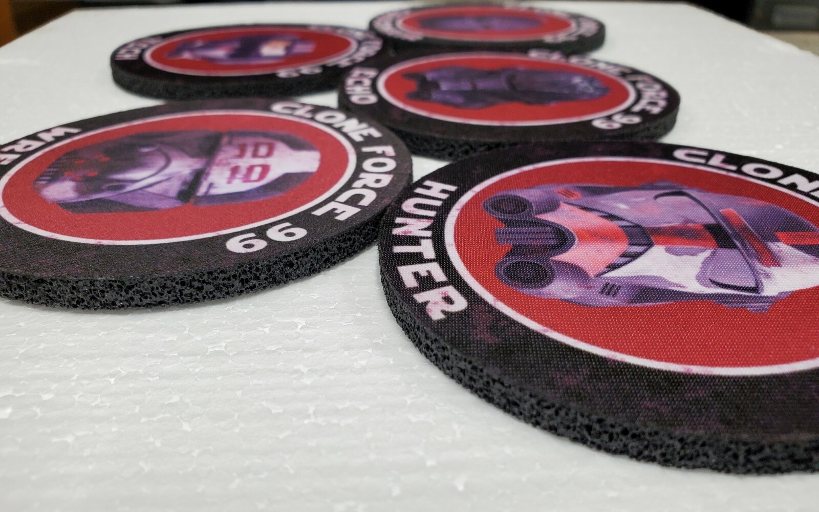 The Bad Batch Clone Force 99 Rubber / Fabric Drink Coasters 5 Pack High Quality gallery
