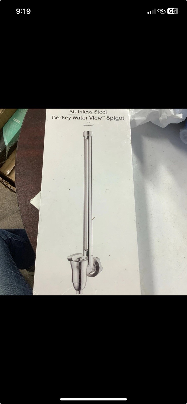 Stainless Steel Berkey water view spigot For Royal Berkey 10" New Sealed Box gallery