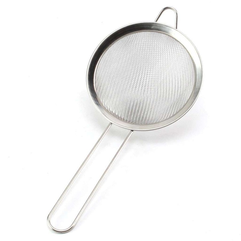 1-3Pc Strainer Handle Fine Mesh Colander Sieve Flour Sifter Kitchen Food Drainer gallery