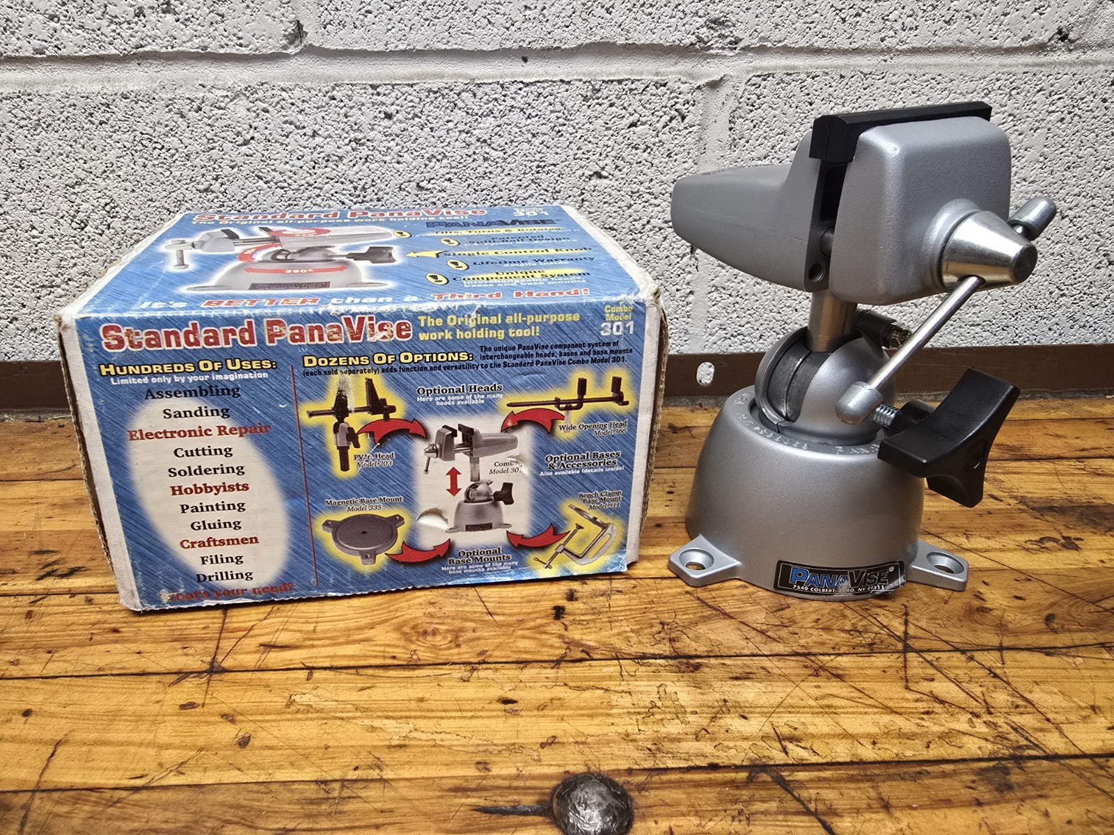 NEW PANAVISE 301 Multi-Angle Vise Swivel 2 1/2" Jaw gallery