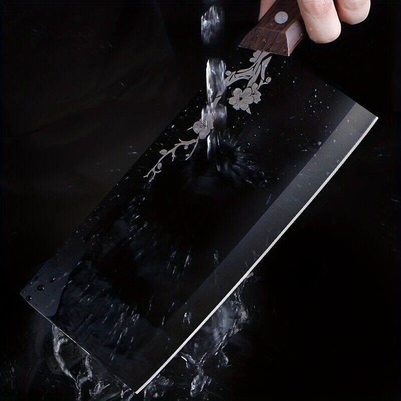 Chef Cleaver Razor Sharp Blade Chopper Knife Ergonomic Handle Meat Kitchen Knife gallery