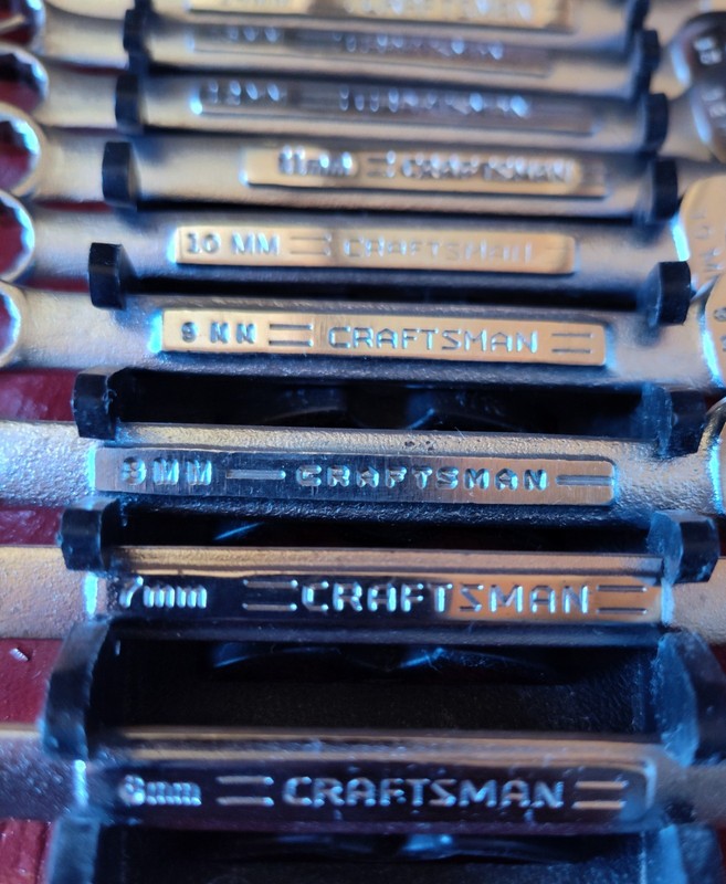 🇺🇲 CRAFTSMAN 14pc MM Combination Wrench Set: 6mm-19mm, 12pt, USA gallery