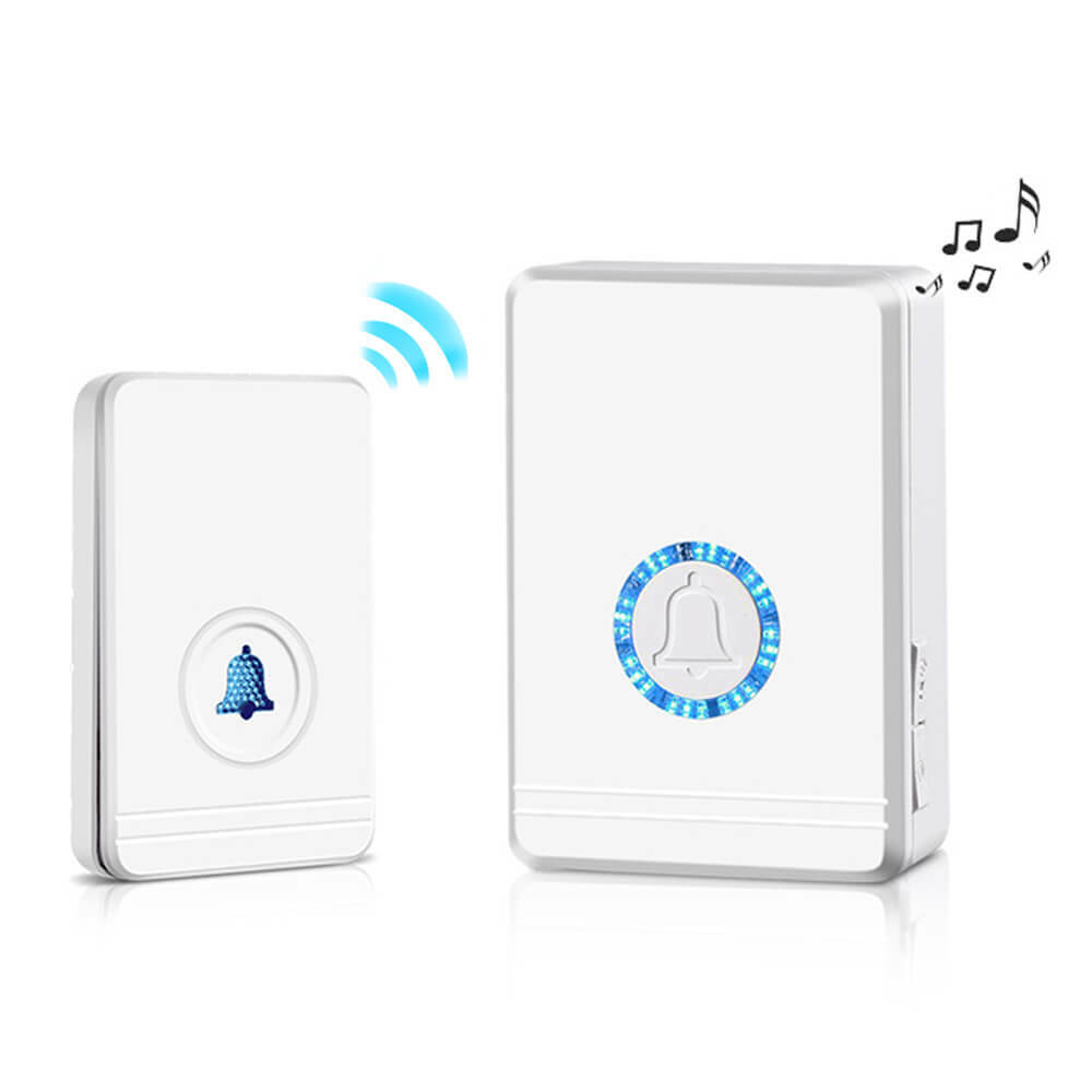 1300ft Wireless Doorbell Home Door Bell Chime Plug-in Receiver w/ LED Nightlight gallery