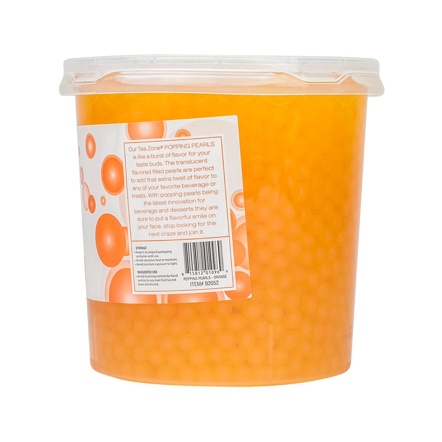 Tea Zone Orange Popping Pearls/Bursting/Popping Boba(B2052, 7 lbs) for Boba Tea gallery
