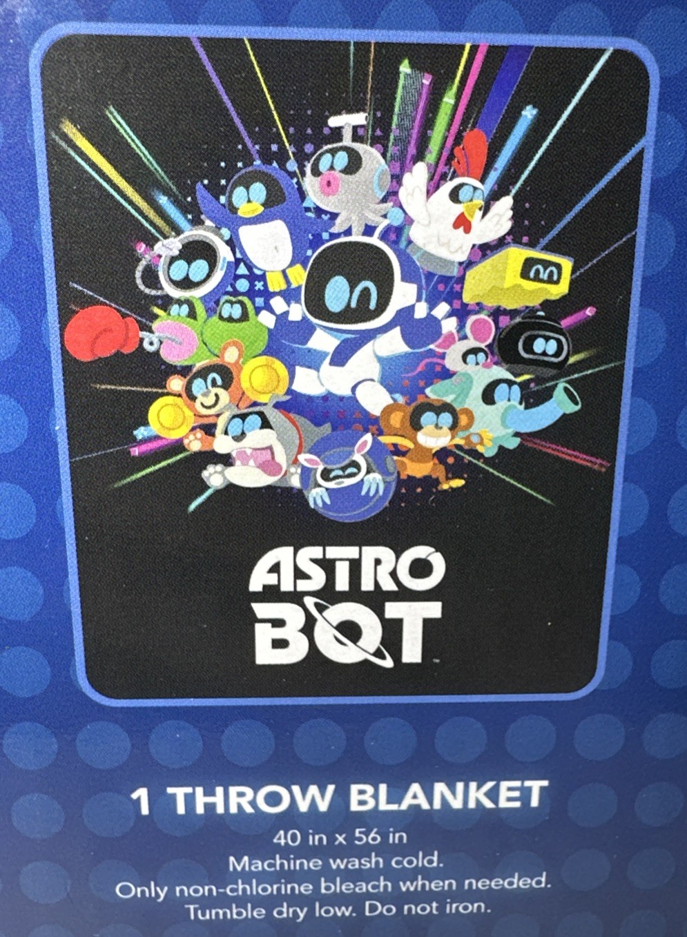 Astro Bot Playstation PS5 2026 Soft Throw Blanket 40”x 56” NEW Culturefly gallery