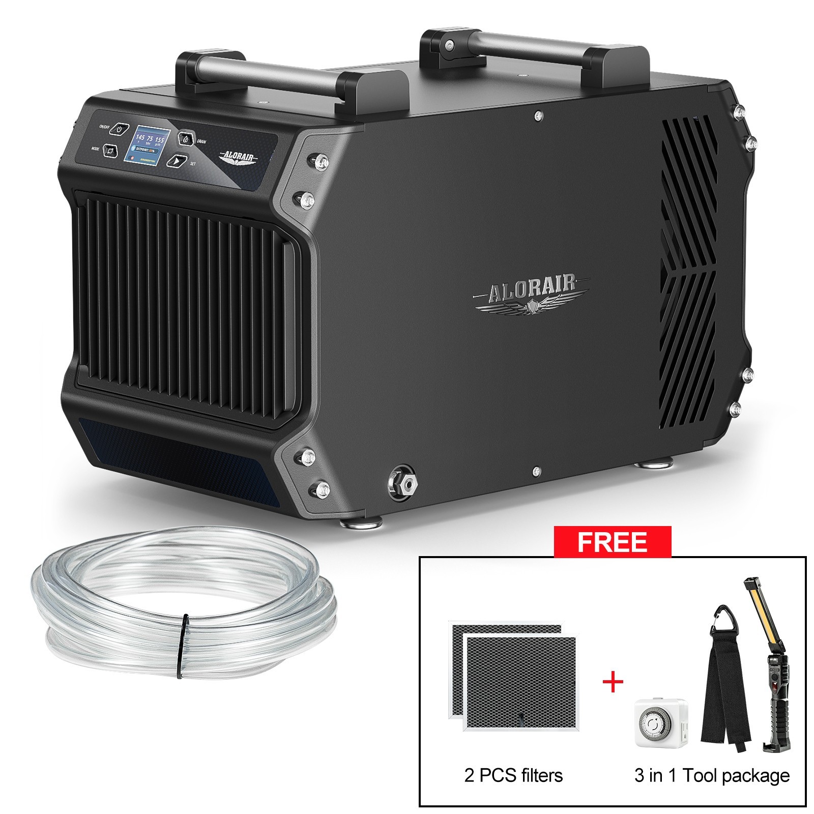 Alorair Galaxy 85P 180Pint Crawlspace Dehumidifier 2300sq w/Pump,5-year Warranty gallery