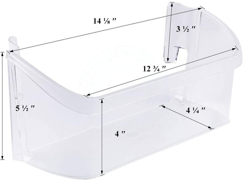 Bin ( Lower Bin ) Compatible with Frigidaire Refrigerator 240363702 ( 2 Pack ) gallery