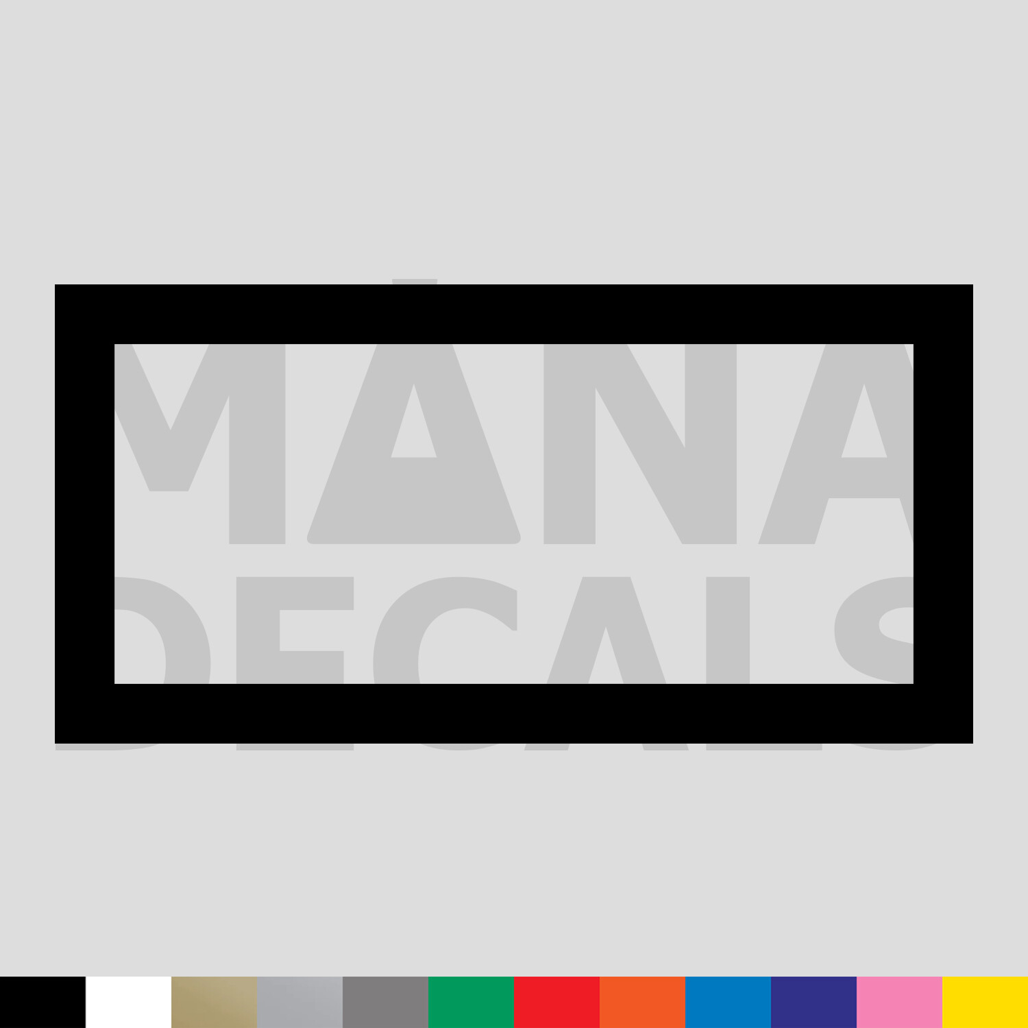Rectangle Outline Vinyl Die Cut Decal Sticker - Shape gallery