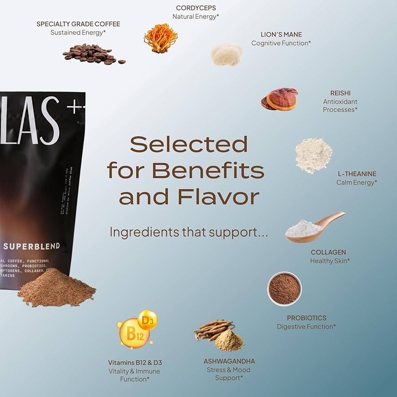 Atlas+ Coffee Superblend– Instant Mushroom Coffee with Lion’s Mane Exp ‘27-28 gallery