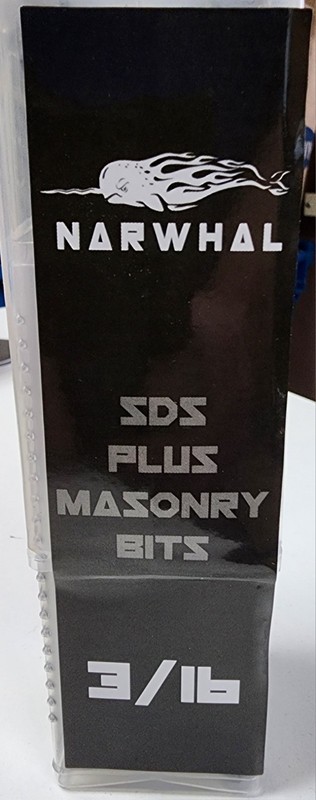Narwal SDS Plus 3/16 Inch Masonry Drill Bits (13 Pack - Industrial Grade 6 Inch gallery