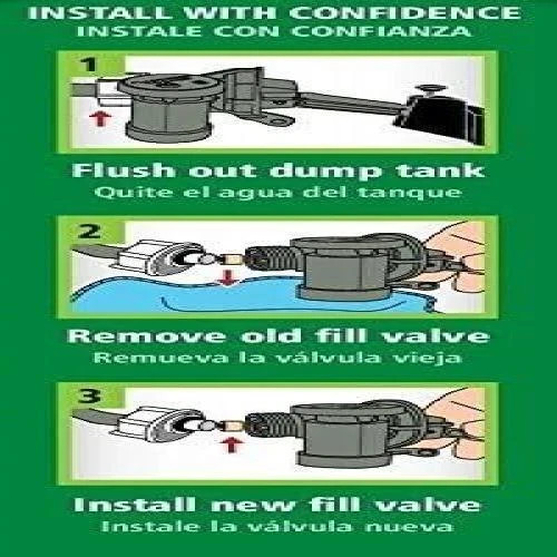 Replacement 703a5b Fill Valve Glacier Bay Niagara Flapperless Toilet Spare Parts gallery