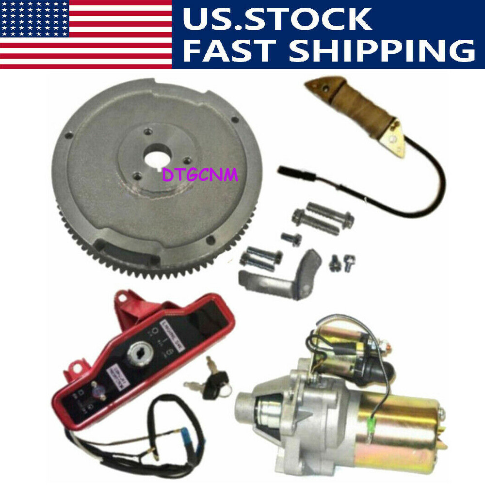 Electric Start Kit for Honda GX340 & GX390 Engines with Flywheel Motor gallery