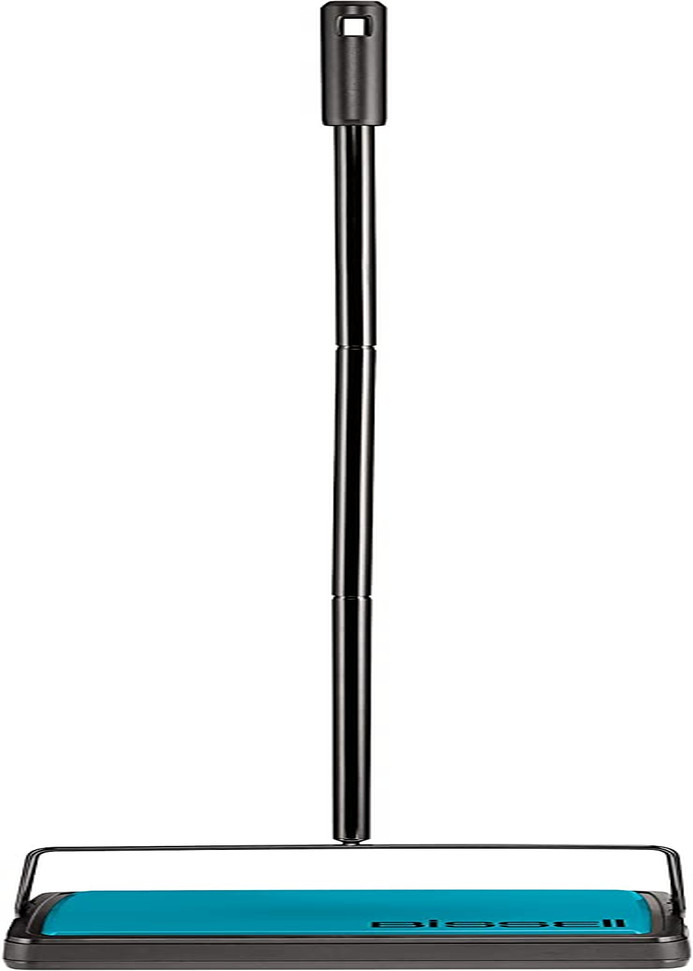 Bissell Easy Sweep Compact Carpet & Floor Sweeper, 2484A, Teal gallery
