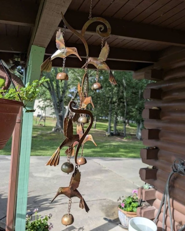 Scrollwork Hummingbird Wind Chime gallery