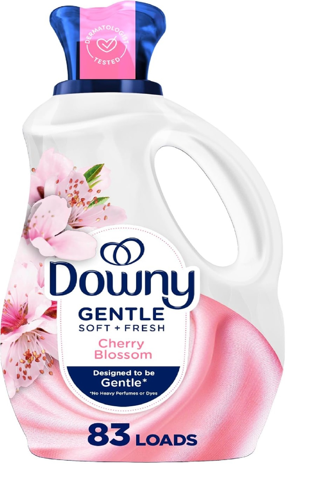 Downy Gentle Soft + Fresh Fabric Softener Liquid, Cherry Blossom Scent, 56 FL OZ gallery