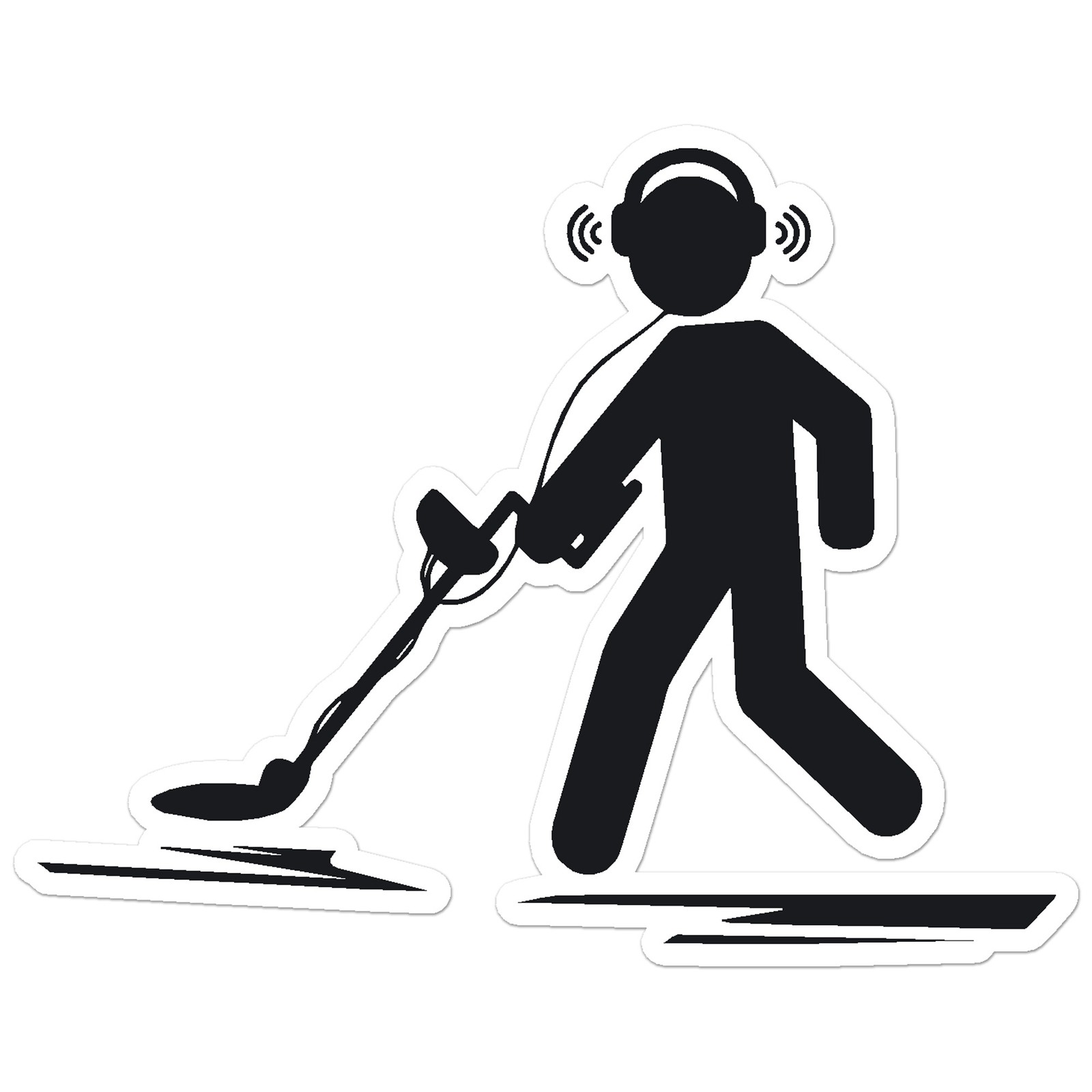 Metal Detector - Vinyl Decal Sticker - Car Window Laptop - ebn11933 gallery