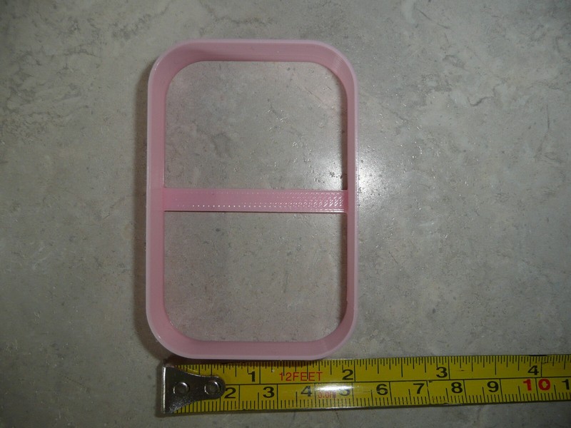 CURVED RECTANGLE FRAME SHAPE COOKIE CUTTER MADE IN USA PR5156 gallery
