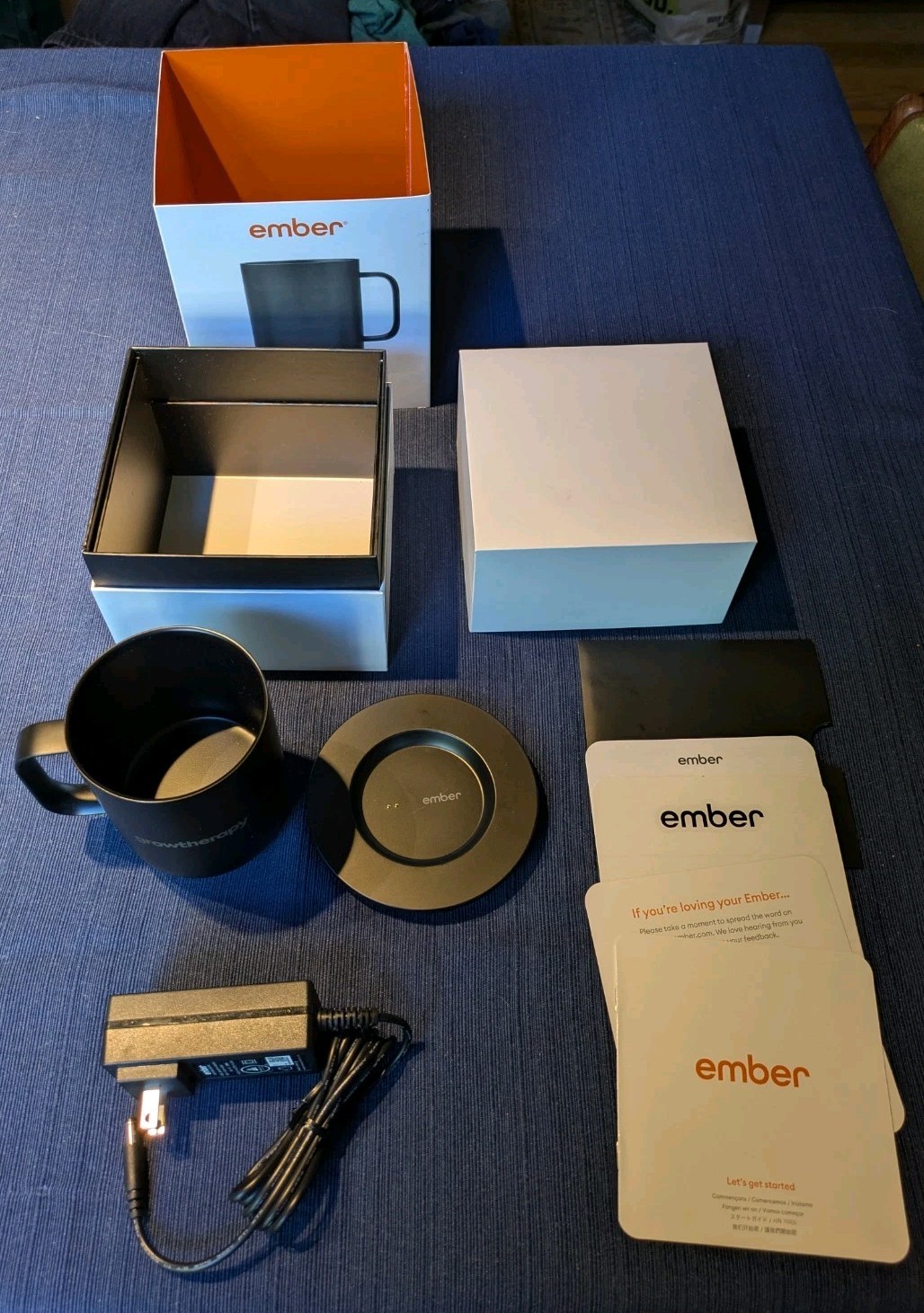 Ember 10 oz. Temperature Control Smart Mug 2 - Black Open Box, With Logo gallery