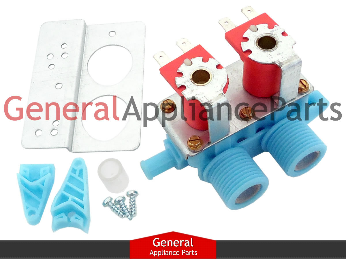 Washing Machine Water Inlet Valve Fits Whirlpool Roper Estate # 285805 W10110517 gallery