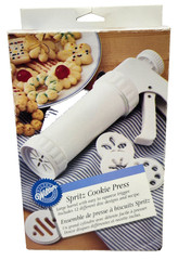 Wilton Spritz Cookie Press Box Set with Cookie 12 Discs Complete Baking Cooking