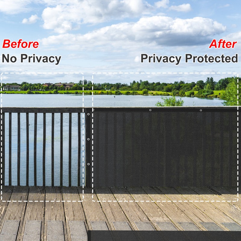 3' 4' 5' 6' 8' x 50' Windscreen Privacy Fence Shade Cover Mesh Garde Patio Tarp gallery