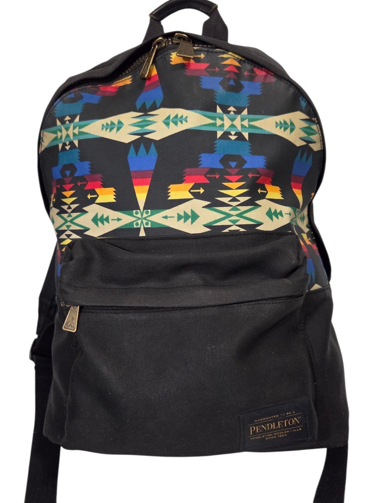 Pendleton Backpack Canopy Canvas Chief Joseph Black Multicolor Laptop Bag