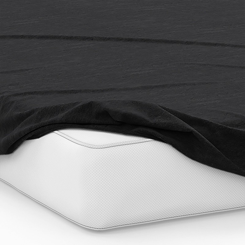 3 Piece Twin Sheets, Stretch Limo Black, Soft Bedding Set, Black gallery