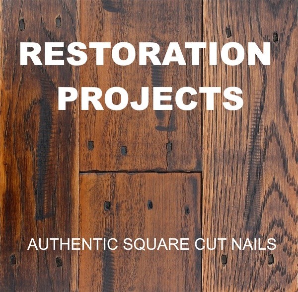 2" Square Cut Nails 1.5lb Antique Style Rustic Square Head Nails for Restoration gallery