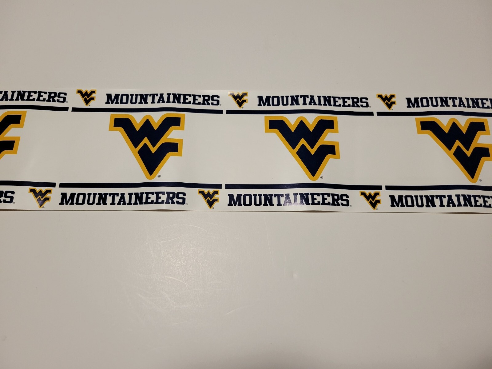 WEST VIRGINIA MOUNTAINEERS NCAA PEEL & STICK WALLPAPER BORDER. 5'' X 15'. NEW gallery