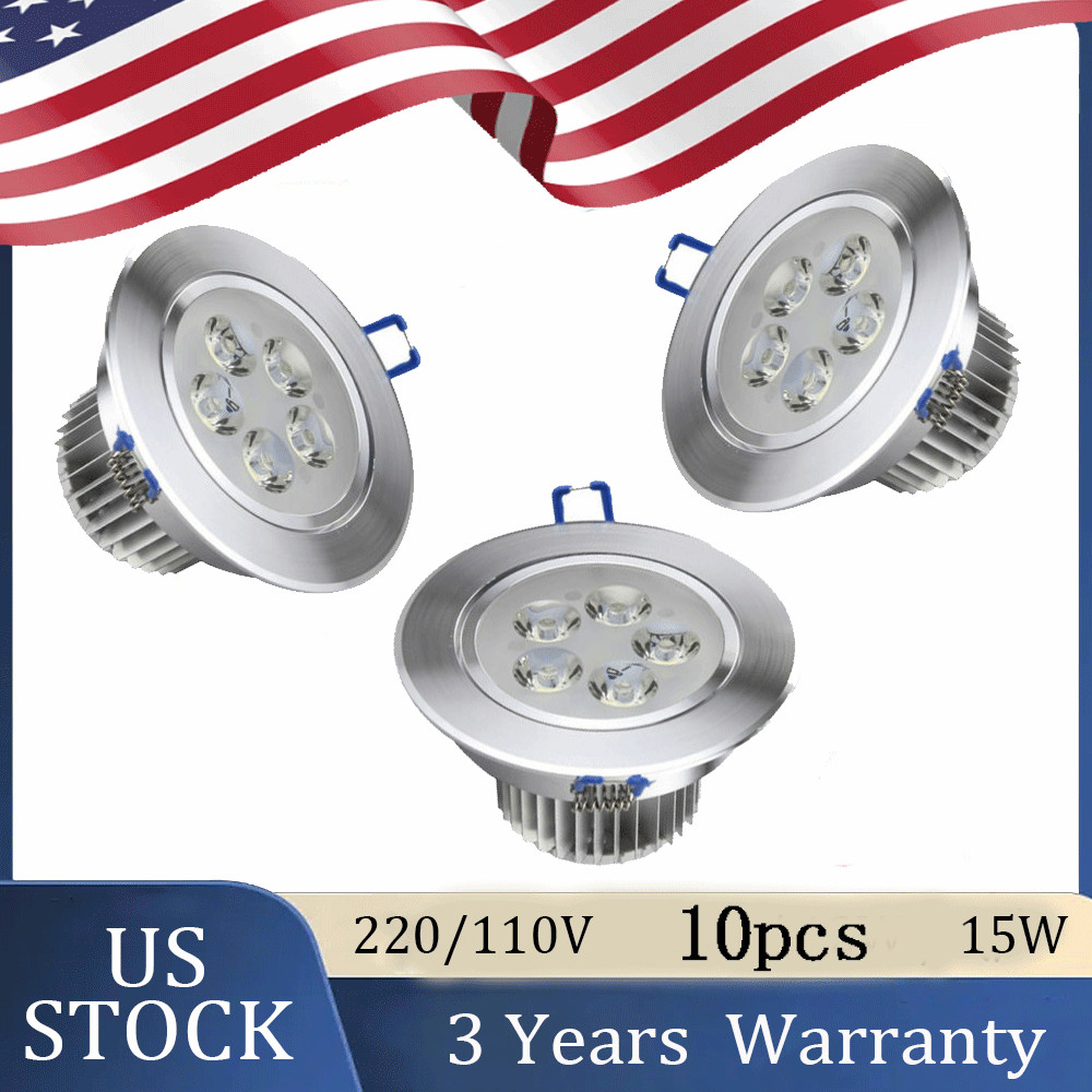 10PCS 15W LED downlight 85V-265V Ceiling Recessed Wall lamp Home Spot light gallery